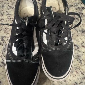 Vans Black and White Athletic Shoes